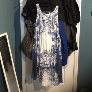 Never worn free people hi lo dress with lace back